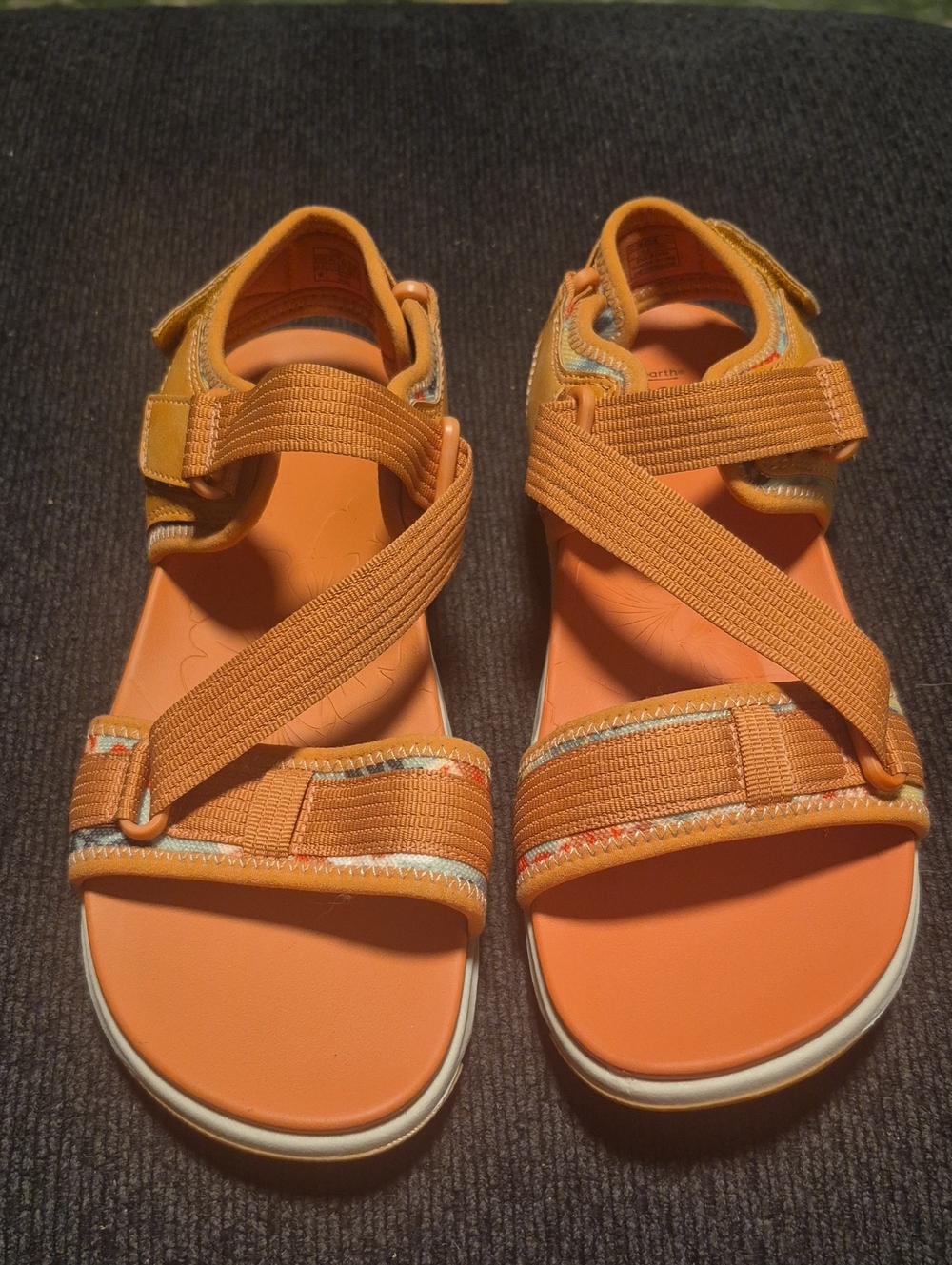 Earth Origins Orange Strappy Sandals